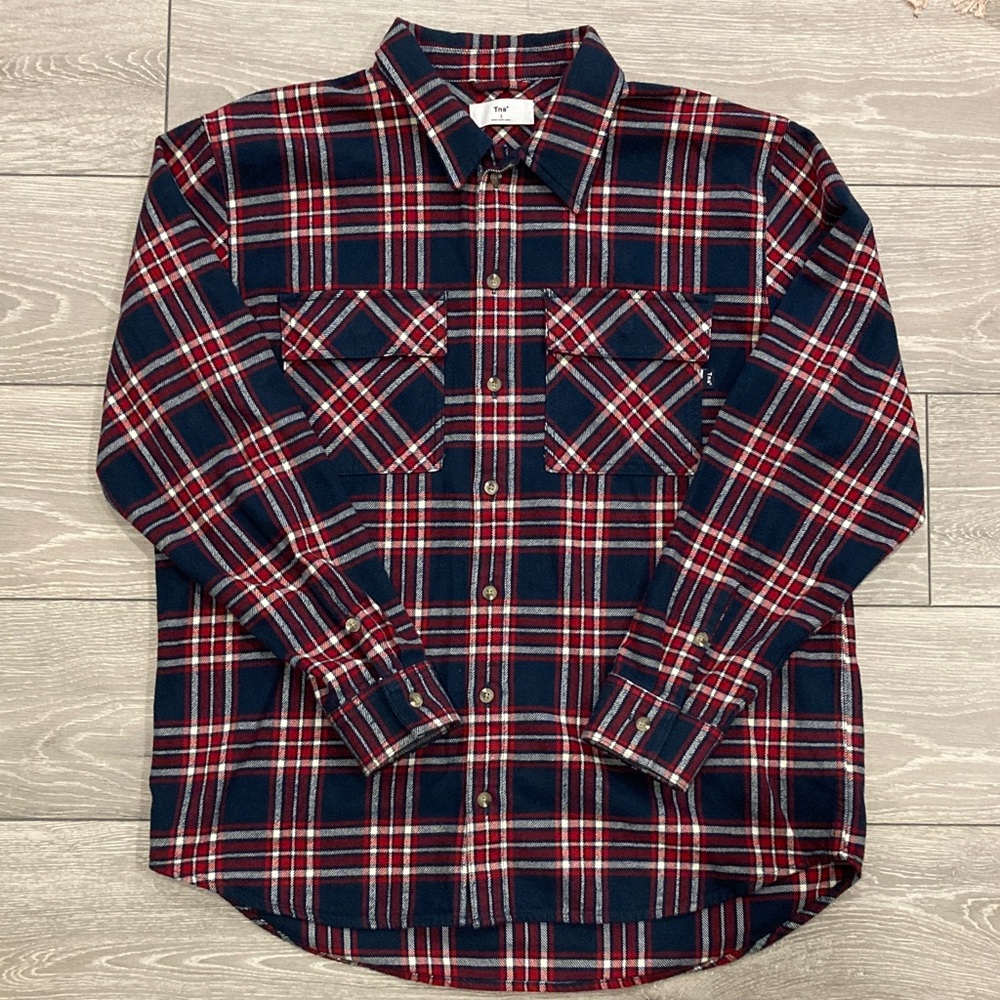Tna Rae Oversized Flannel Shirt Jacket (NWOT)